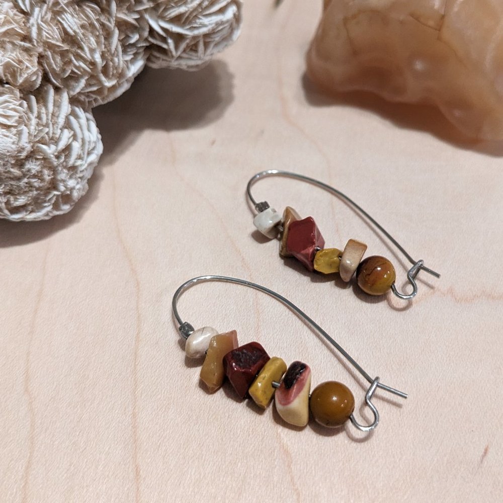 Mookaite (Australian Jasper) Earrings - Picture 5 of 6